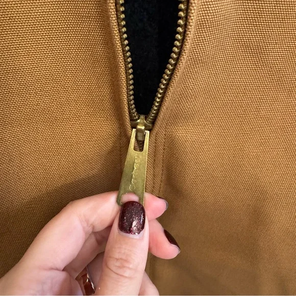 NEW Vintage Carhartt J01 Brown Duck Detroit Blanket Lined Jacket Size 54 - Picture 9 of 13